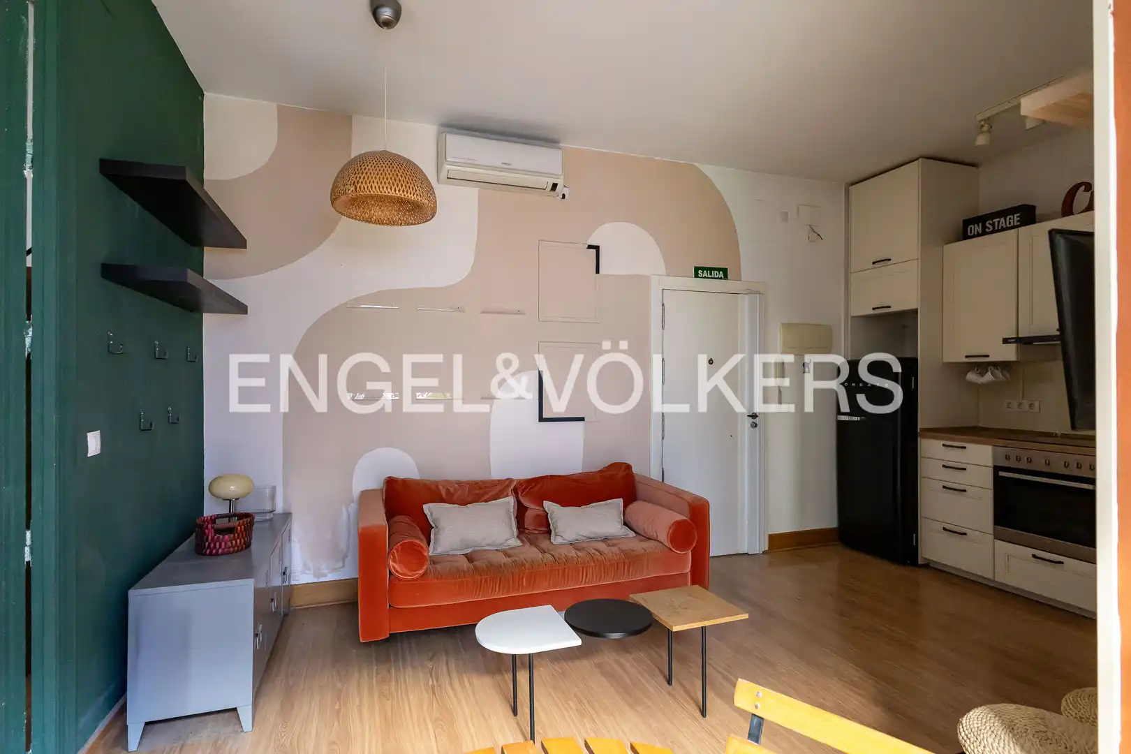 Sala de estar de Piso de alquiler en Madrid con Aire acondicionado, Calefacción y Parquet