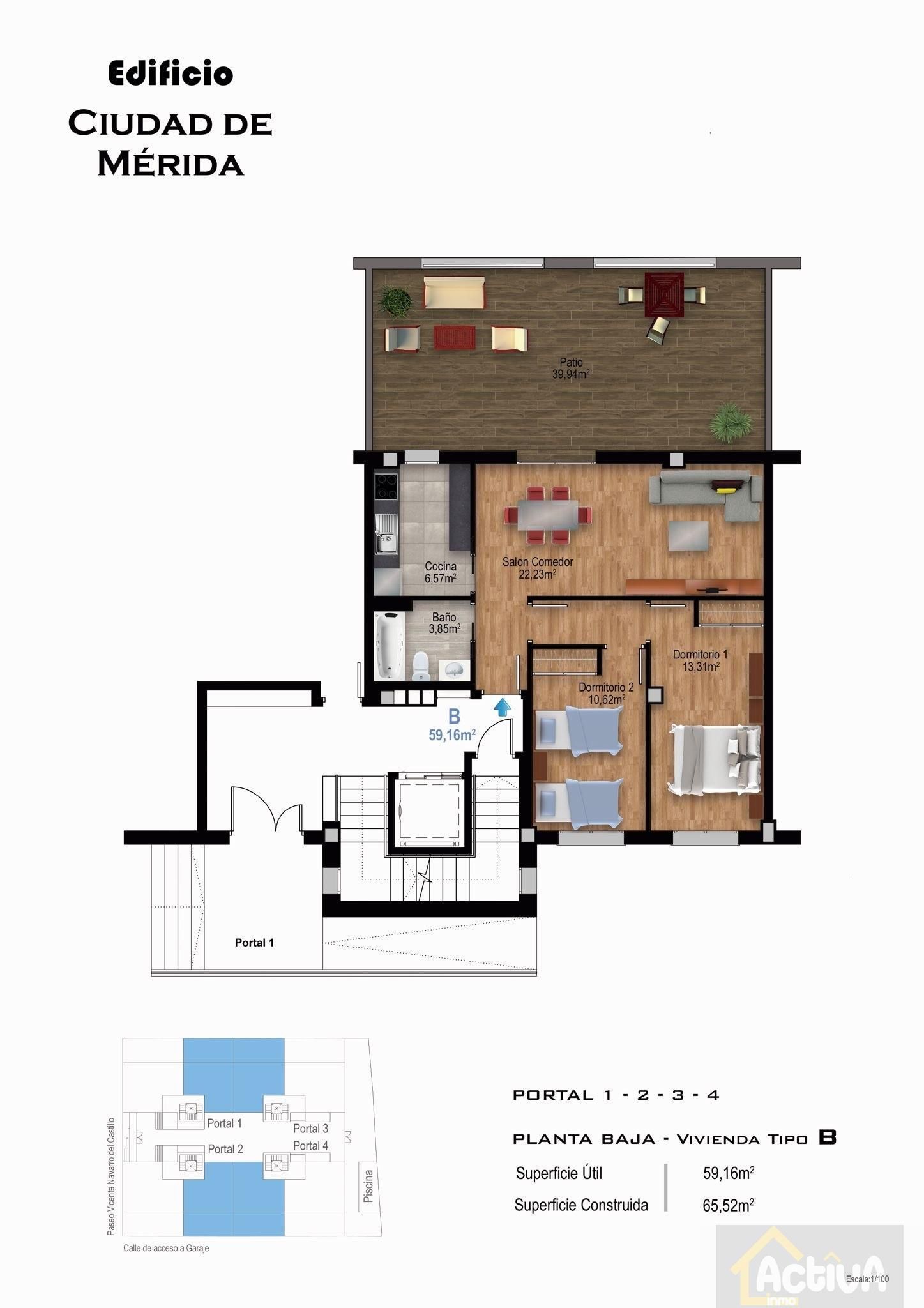 Piso en venta en Mérida con Piscina comunitaria