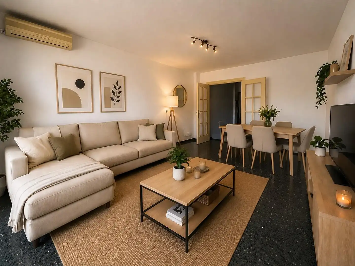 Wohnzimmer von Wohnung zum Verkauf in Godella mit Klimaanlage und Balkon