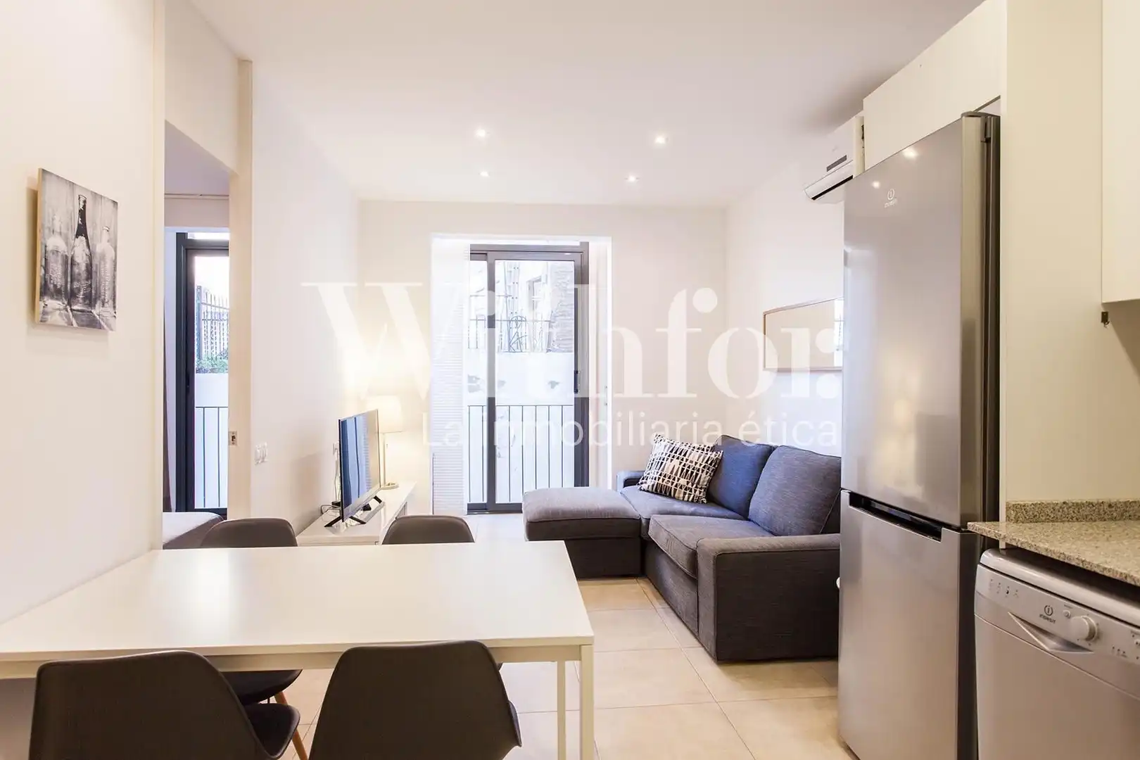 Living room of Flat for sale in Barcelona  with Air Conditioner, Heating and Parquet flooring