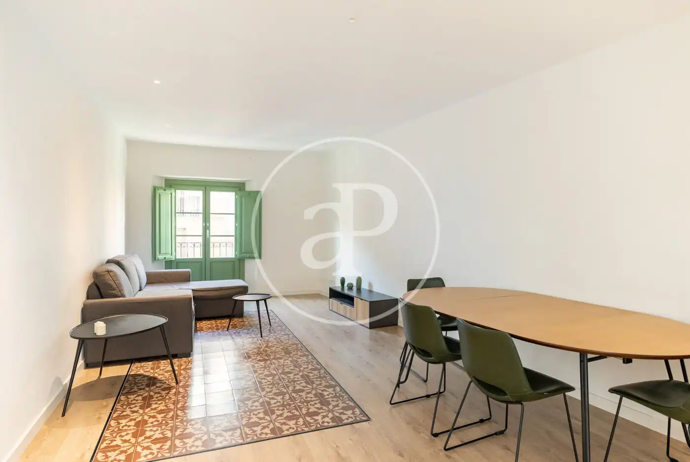 Sala d'estar de Pis de lloguer en Barcelona amb Aire condicionat, Calefacció i Terrassa