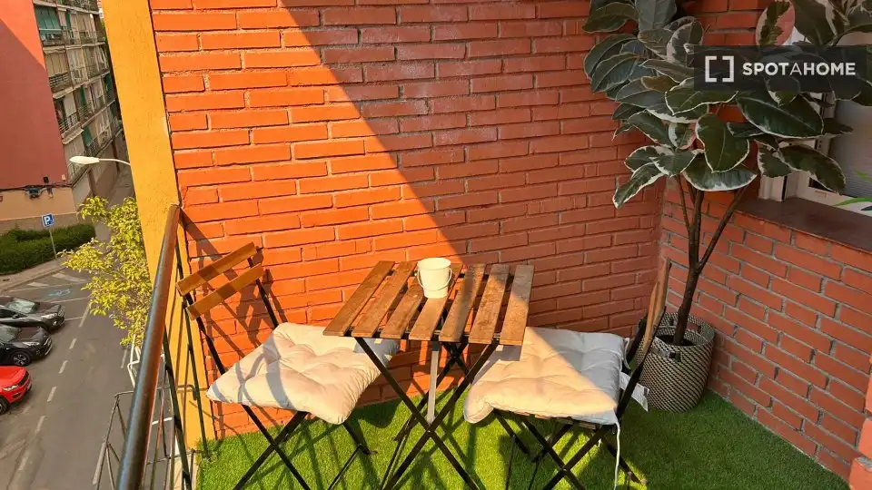 Terrace of Flat for rent in Madrid  with Air Conditioner, Heating and Furnished
