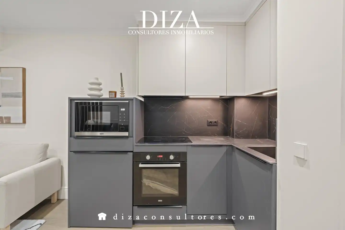 Küche von Wohnung zur Miete in Madrid mit Klimaanlage, Heizung und Möbliert