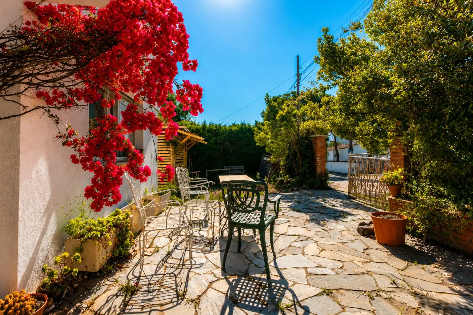 Terrace of Houses for sale in Sant Cebrià de Vallalta  with Air Conditioner, Heating and Private garden
