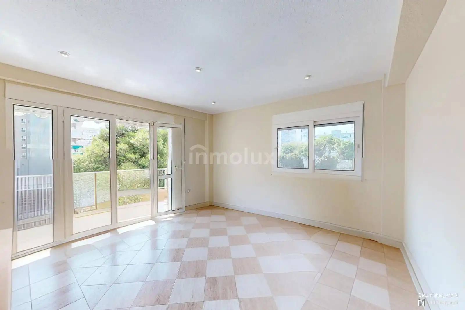Vista exterior de Piso en venta en Alicante / Alacant con Terraza, Piscina y Amueblado