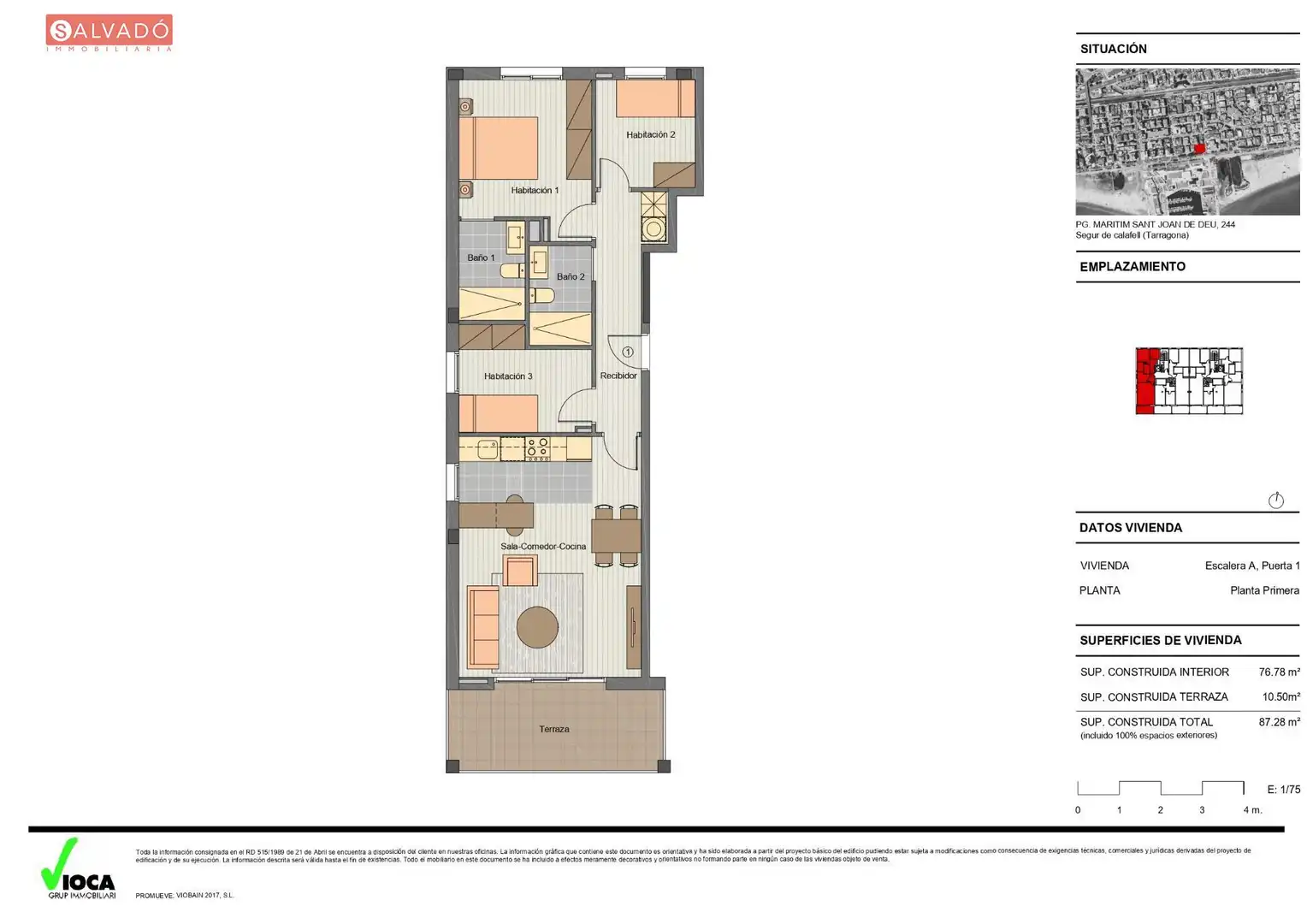 Flat for sale in Calafell  with Air Conditioner, Heating and Terrace