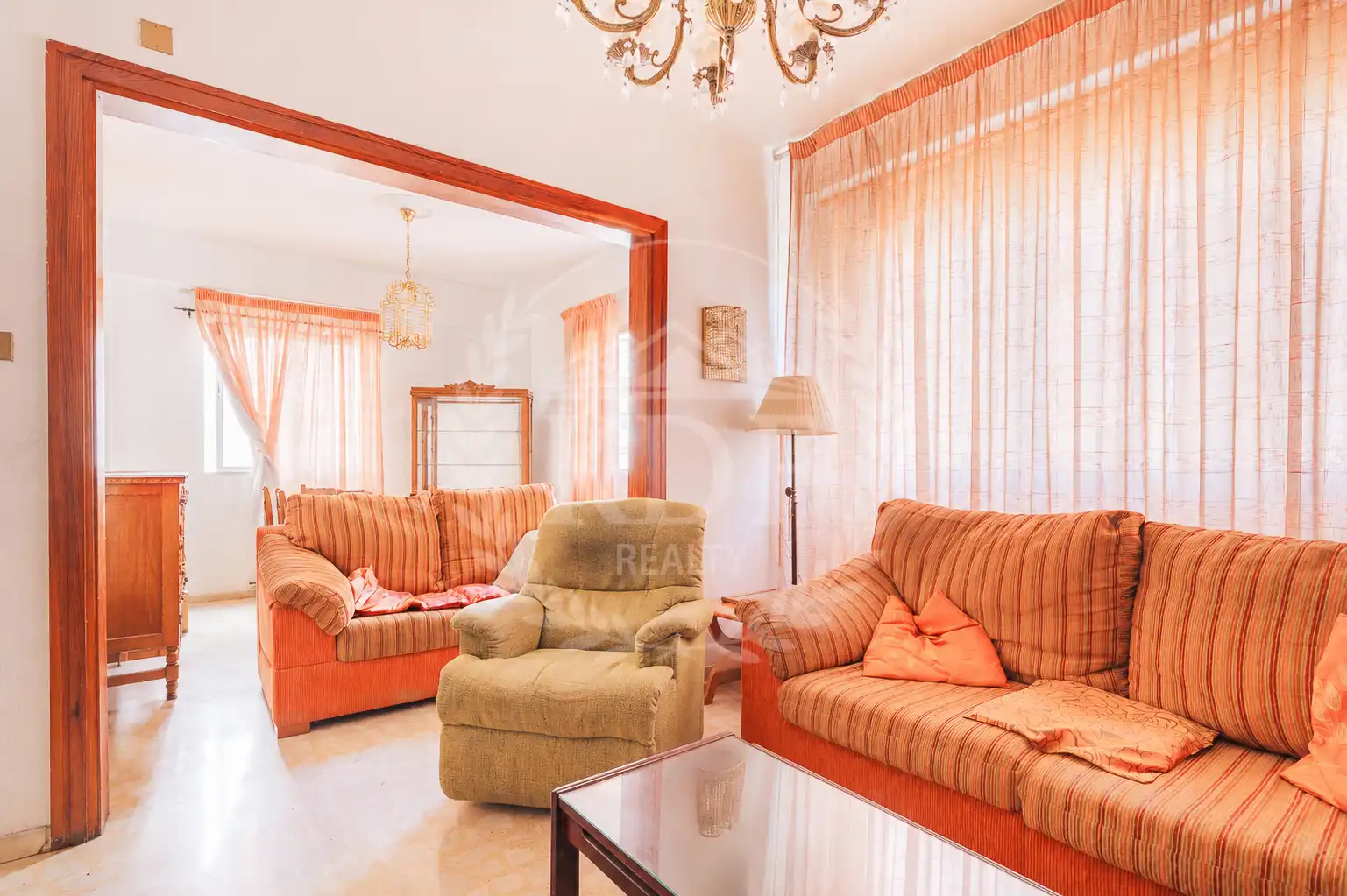 Living room of Flat for sale in Santa Cruz de Tenerife  with Furnished, Washing machine and TV