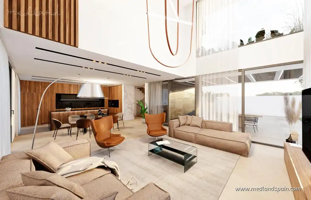 Living room of Houses for sale in Orihuela  with Air Conditioner, Heating and Private garden