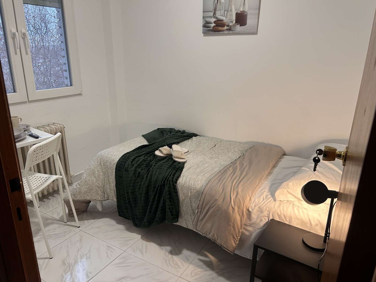 Bedroom of Flat for share in Fuenlabrada  with Air Conditioner, Terrace and Furnished