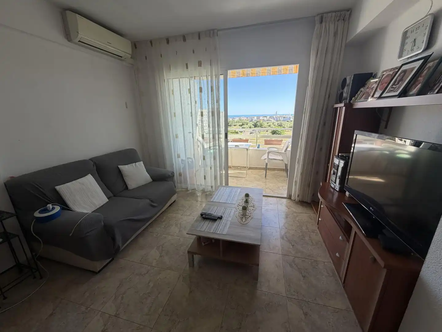 Sala de estar de Apartamento en venta en La Ràpita con Aire acondicionado, Calefacción y Terraza