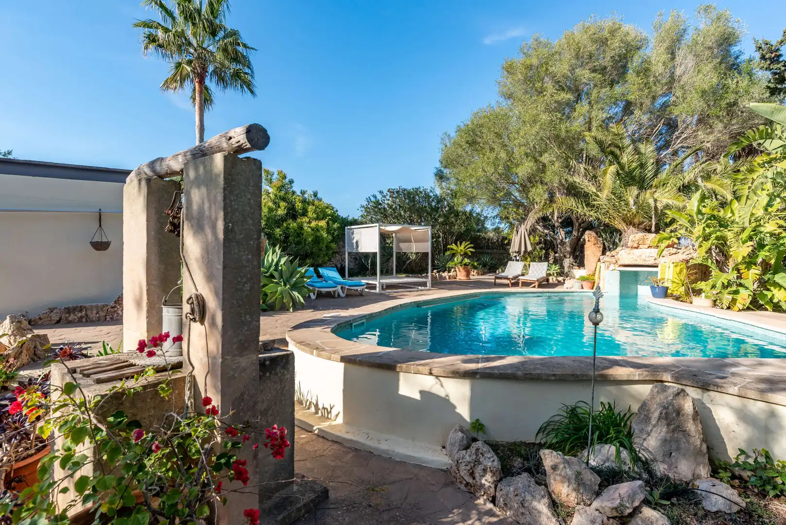 Piscina de Finca rústica de lloguer en Felanitx amb Aire condicionat, Calefacció i Terrassa