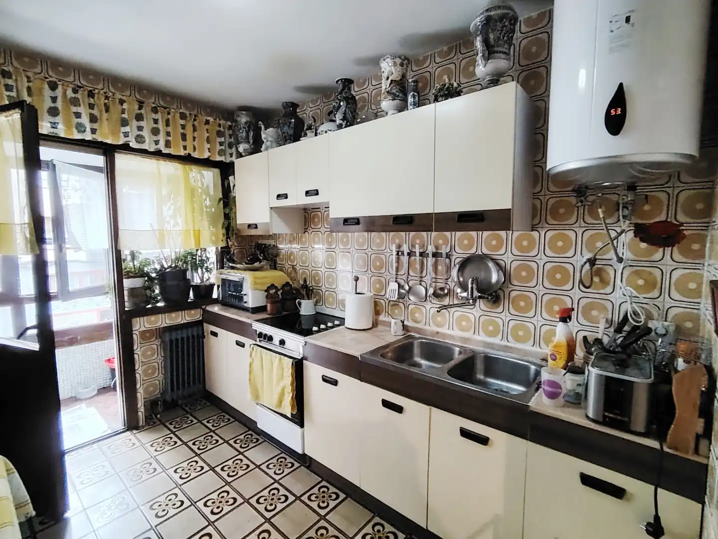 Küche von Wohnung zum Verkauf in Gijón  mit Heizung, Parkett und Terrasse