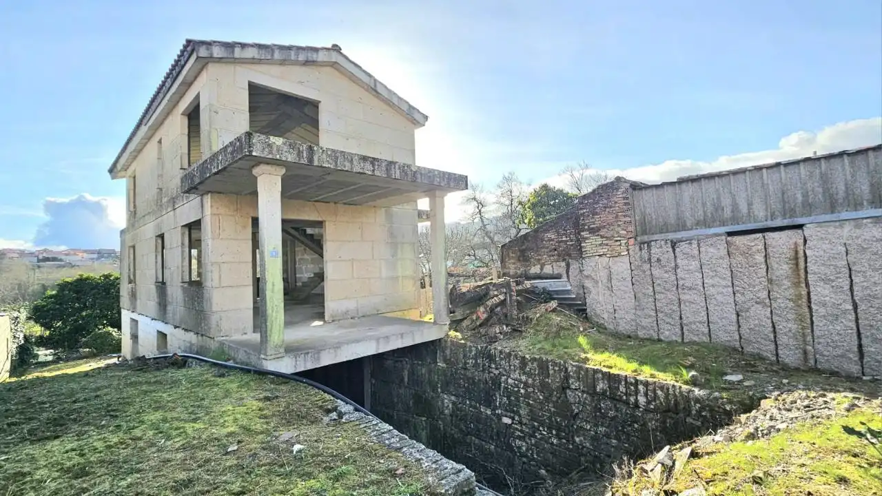 Vista exterior de Casa o chalet en venta en Mos con Calefacción, Jardín privado y Trastero