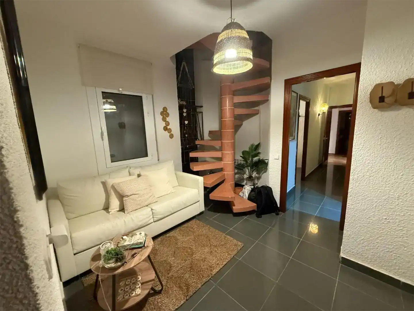 Sala d'estar de Pis de lloguer en Aiguamúrcia amb Jardí privat, Traster i Piscina