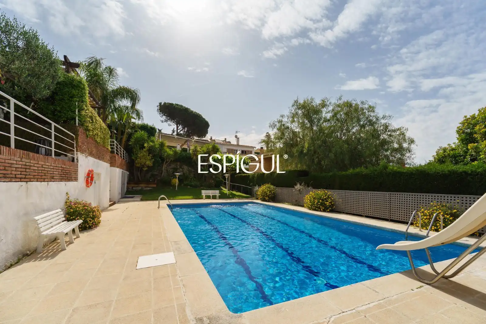 Swimming pool of Detached homes for sale in Teià  with Air Conditioner, Heating and Private garden
