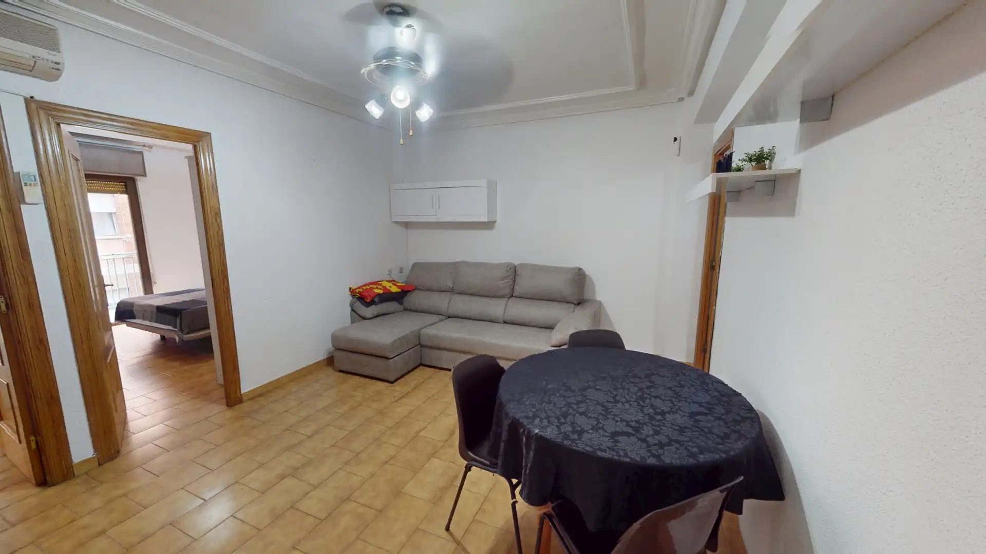 Living room of Flat for sale in Elche / Elx  with Air Conditioner, Furnished and Oven