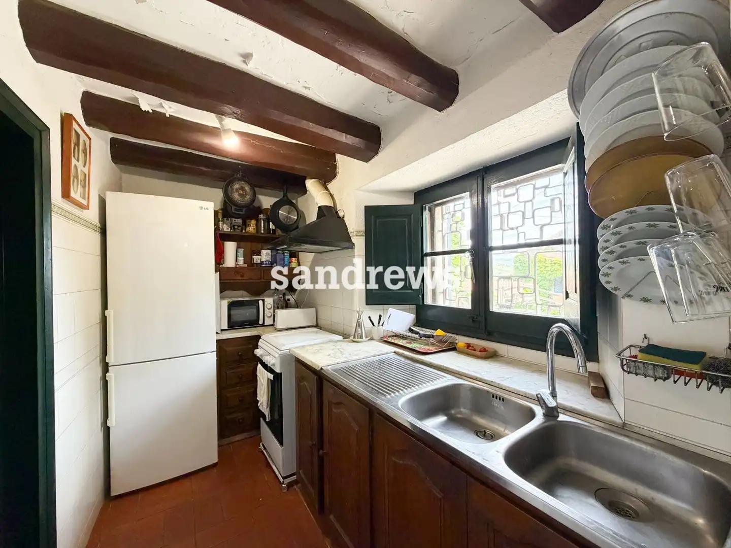 Cocina de Finca rústica en venta en Rabós con Aire acondicionado, Calefacción y Piscina