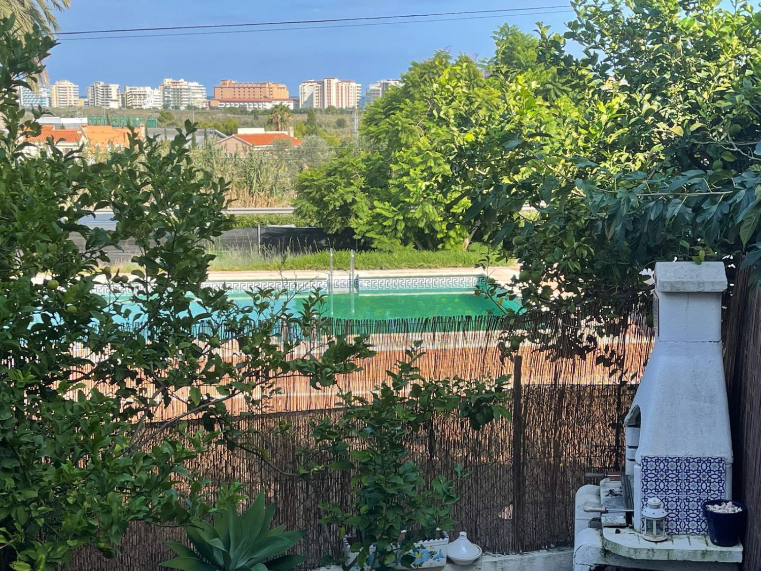 Piscina de Casa adosada en venda en Peñíscola / Peníscola amb Aire condicionat, Terrassa i Traster