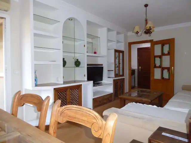Wohnzimmer von Wohnung zur Miete in Málaga mit Klimaanlage, Terrasse und Möbliert