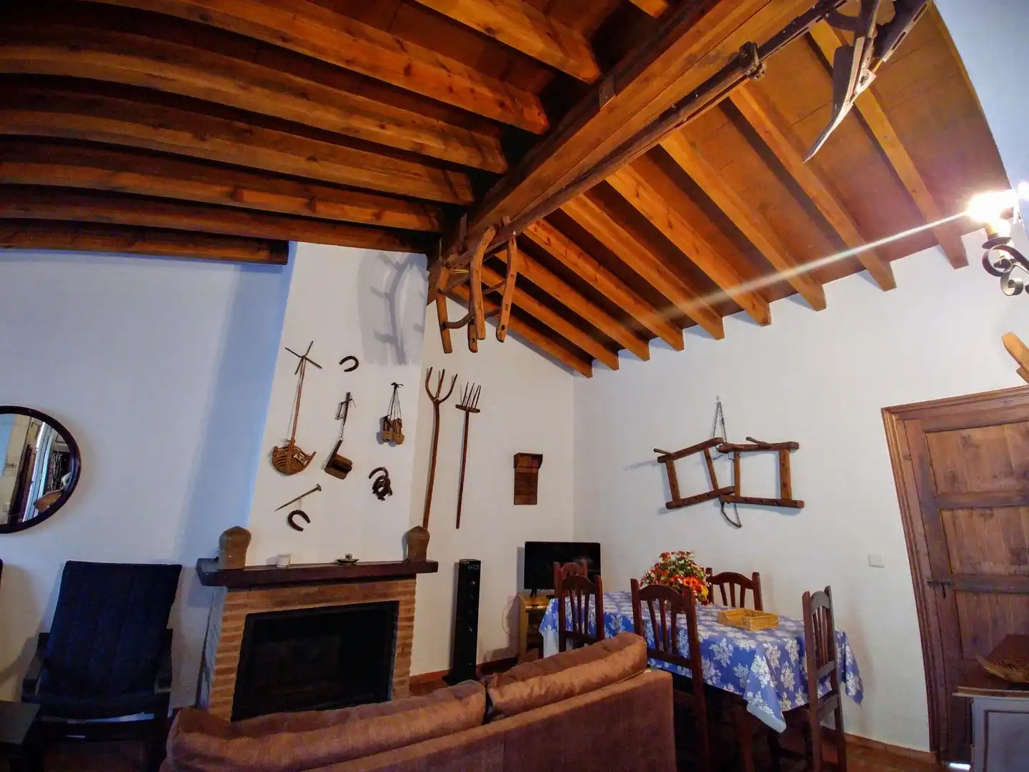 Sala de estar de Finca rústica en venta en Almogía con Aire acondicionado, Terraza y Piscina