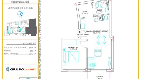Foto 2 de Piso en venta en San Esteban - Avenida Teresina, 2, Muros de Nalón, Asturias