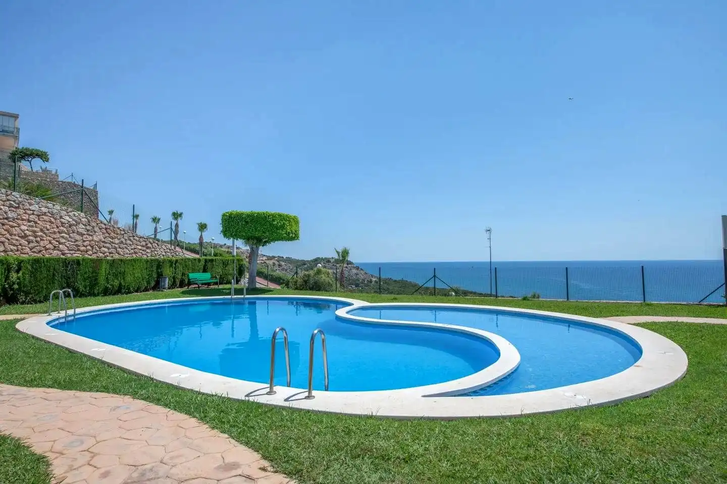 Schwimmbecken von Maisonette zur Miete in Oropesa del Mar / Orpesa mit Klimaanlage, Terrasse und Möbliert