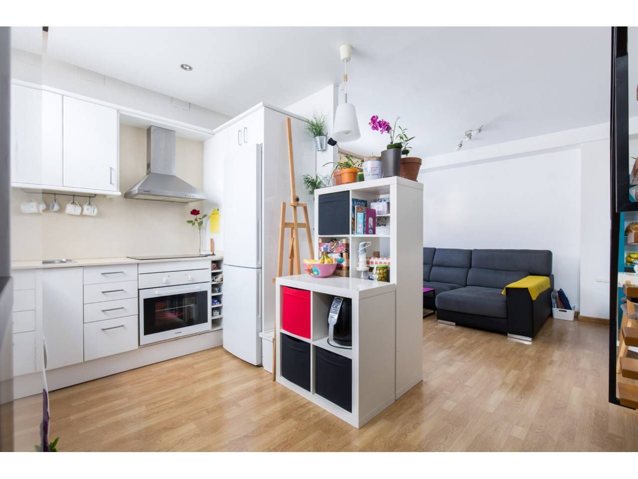 Kitchen of Duplex to rent in  Barcelona Capital  with Air Conditioner and Parquet flooring