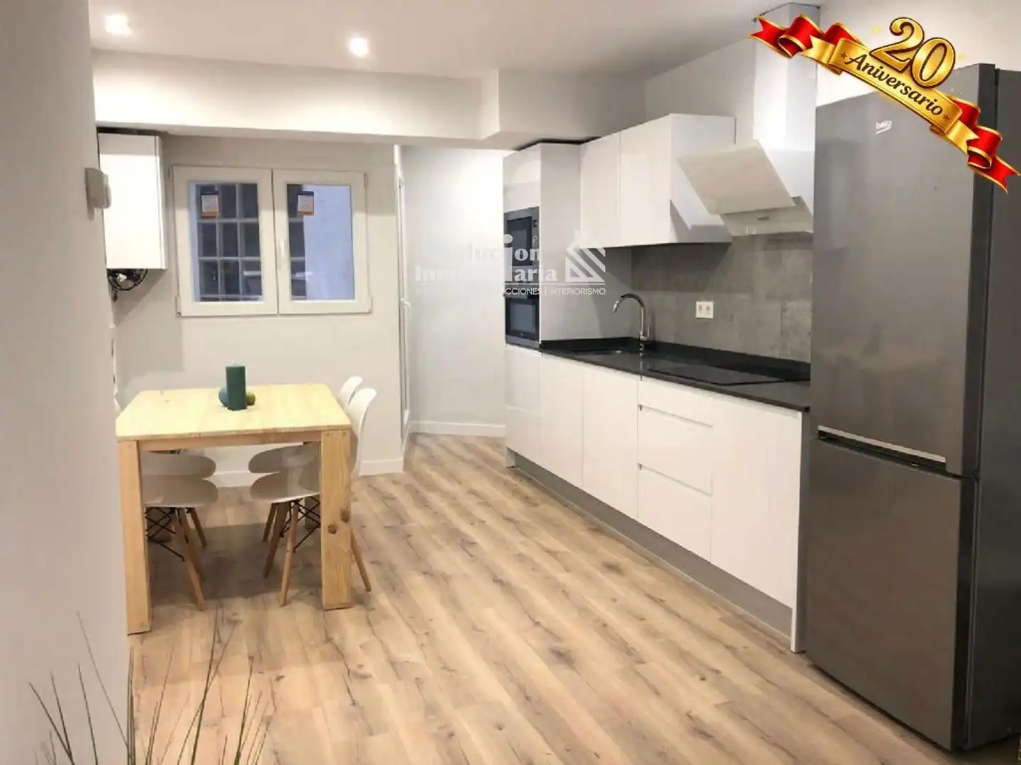 Kitchen of Flat for rent in Salamanca Capital  with Heating, Terrace and Furnished