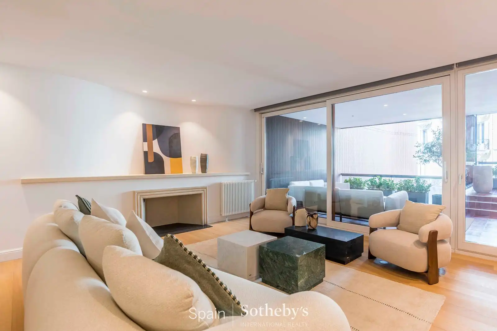 Sala de estar de Apartamento en venta en Madrid con Aire acondicionado, Calefacción y Terraza