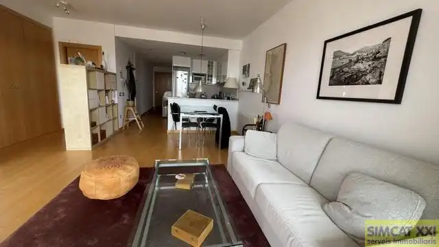 Sala de estar de Estudio en venta en Figueres con Terraza