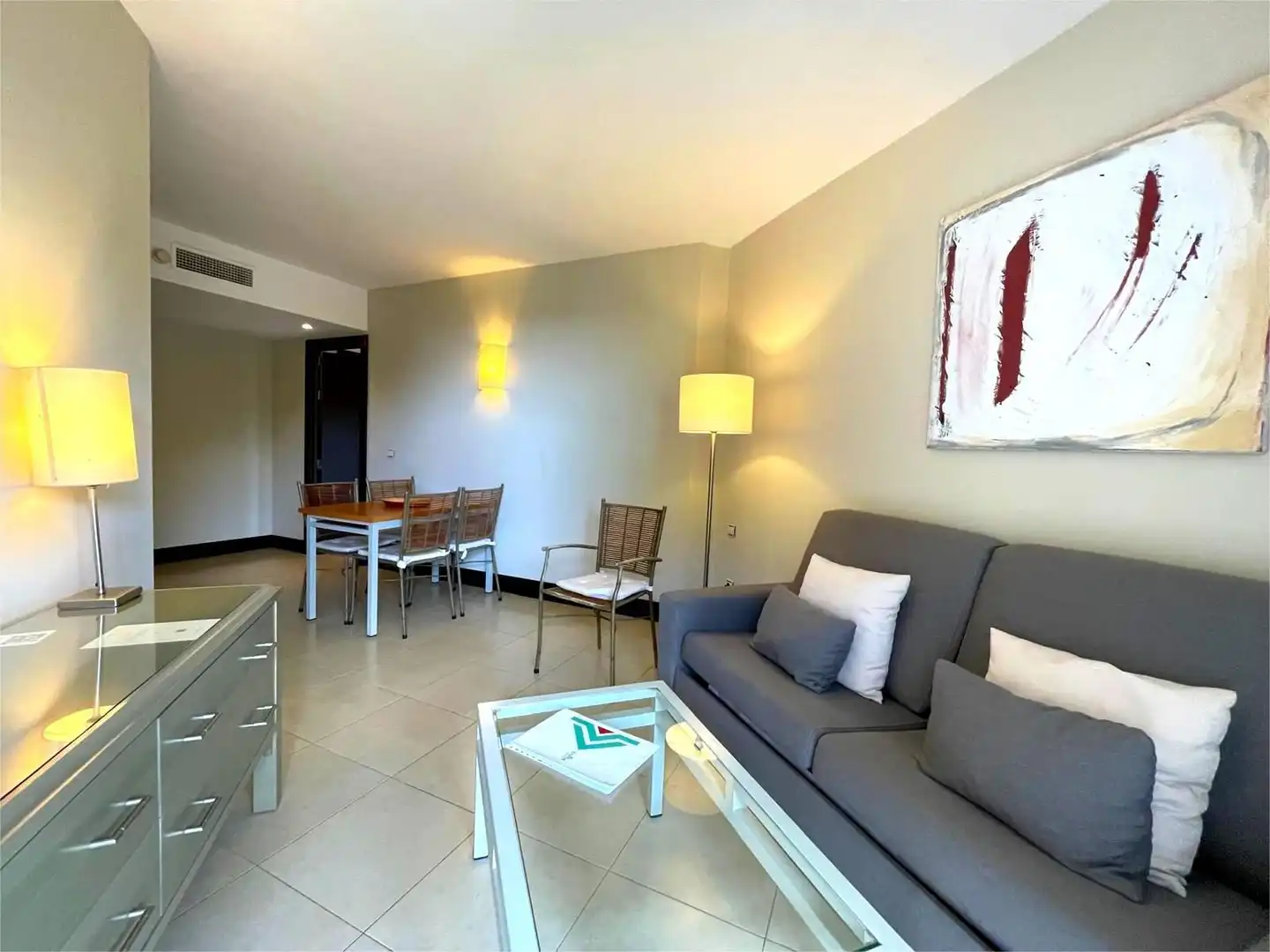 Wohnzimmer von Wohnungen zum Verkauf in Cartaya mit Klimaanlage, Heizung und Terrasse