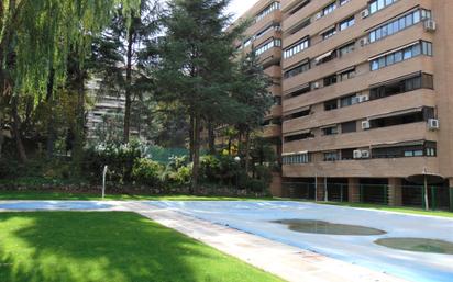 Exterior view of Flat for sale in  Madrid Capital  with Air Conditioner and Terrace