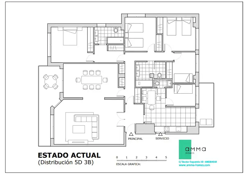 Wohnung zum Verkauf in Madrid mit Klimaanlage, Heizung und Privatgarten