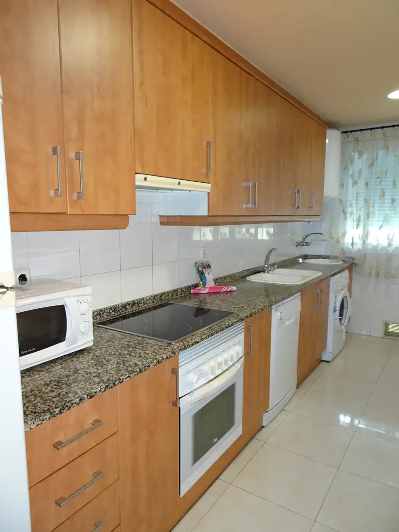 Cocina de Apartamento de alquiler en Gandia con Parquet, Terraza y Amueblado