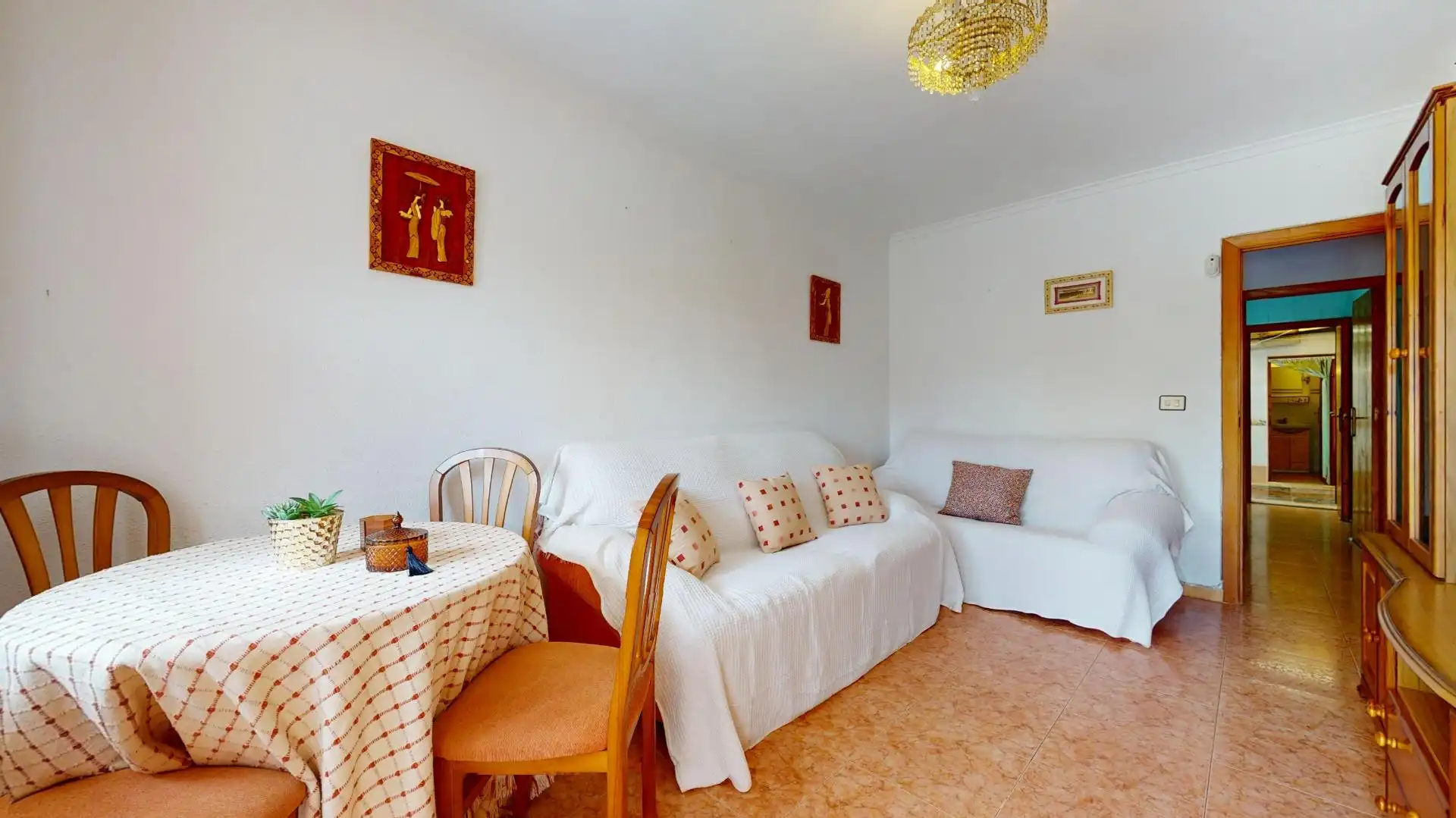 Sala de estar de Casa adosada en venta en San Pedro del Pinatar con Jardín privado, Terraza y Amueblado