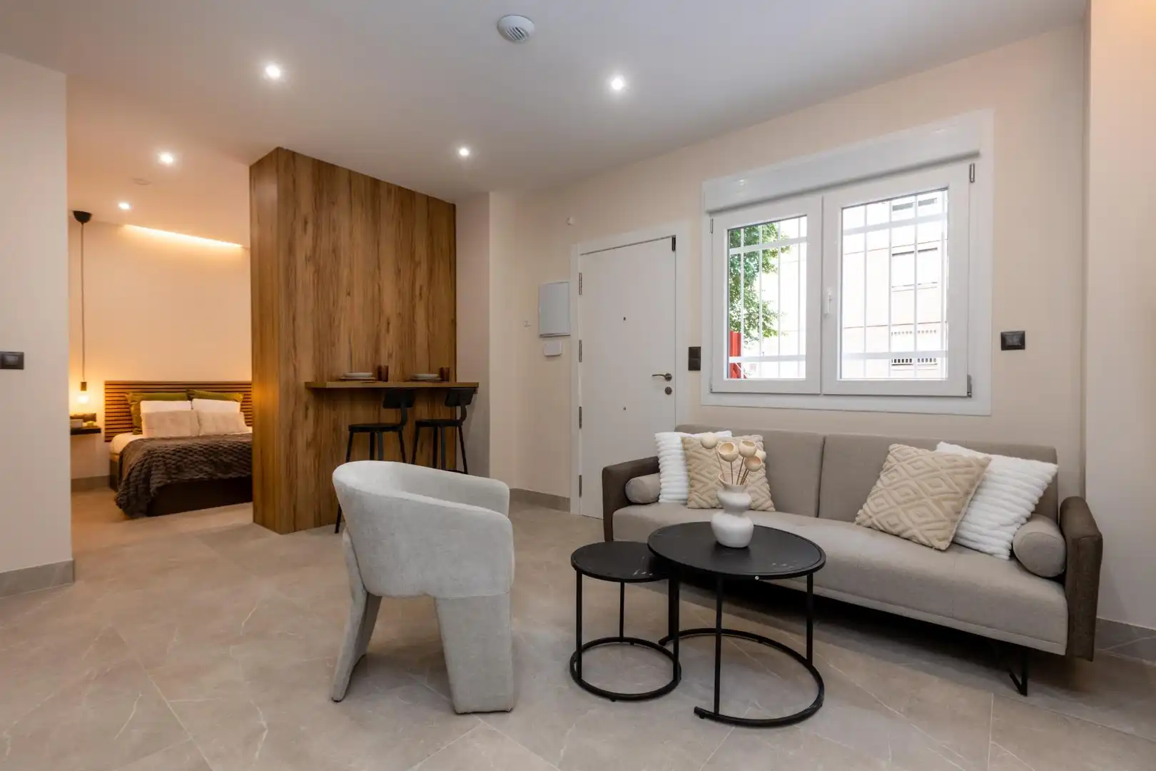Sala d'estar de Apartament en venda en Granada amb Aire condicionat i Calefacció