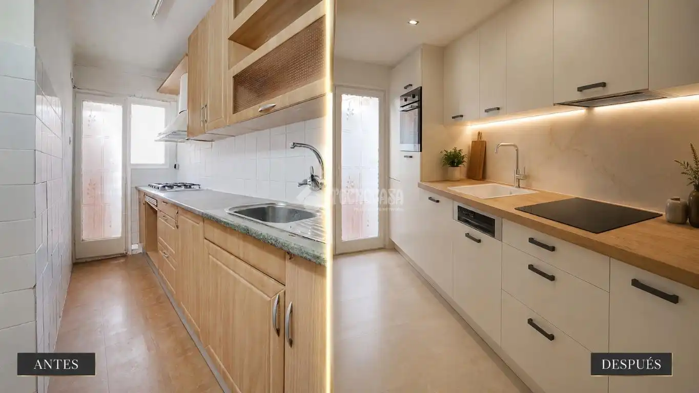 Kitchen of Flat for sale in Sant Adrià de Besòs  with Balcony