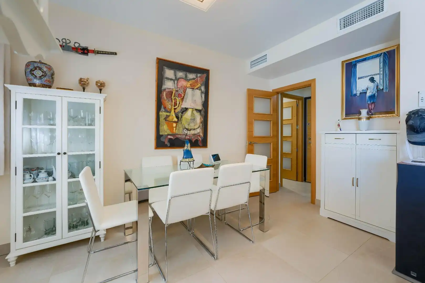 Esszimmer von Dachboden zum Verkauf in Sevilla mit Klimaanlage, Heizung und Terrasse