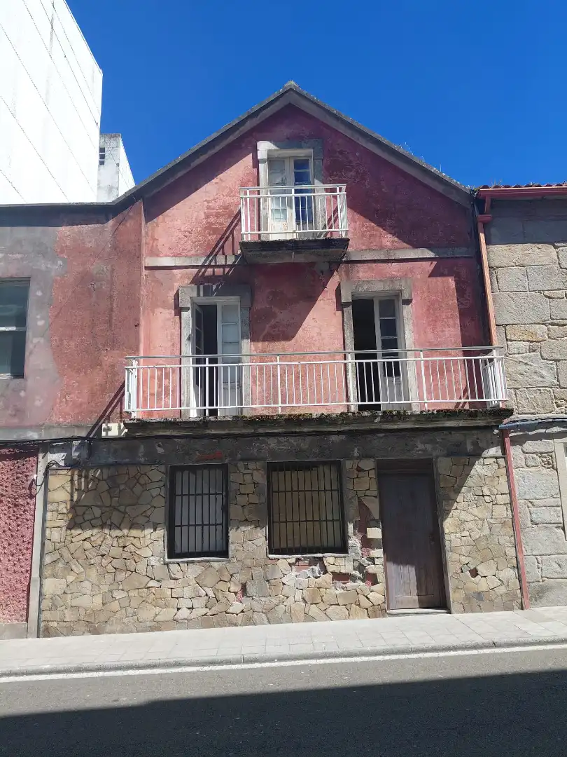Vista exterior de Casa adosada en venta en Ponteceso con Jardín privado y Trastero