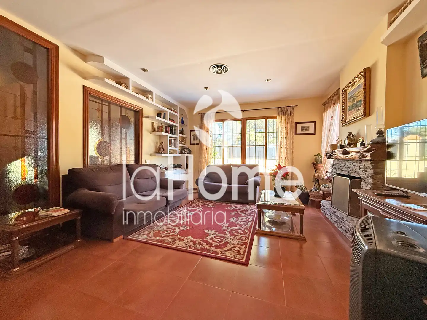 Sala de estar de Casa o chalet en venta en Paterna con Aire acondicionado, Jardín privado y Parquet