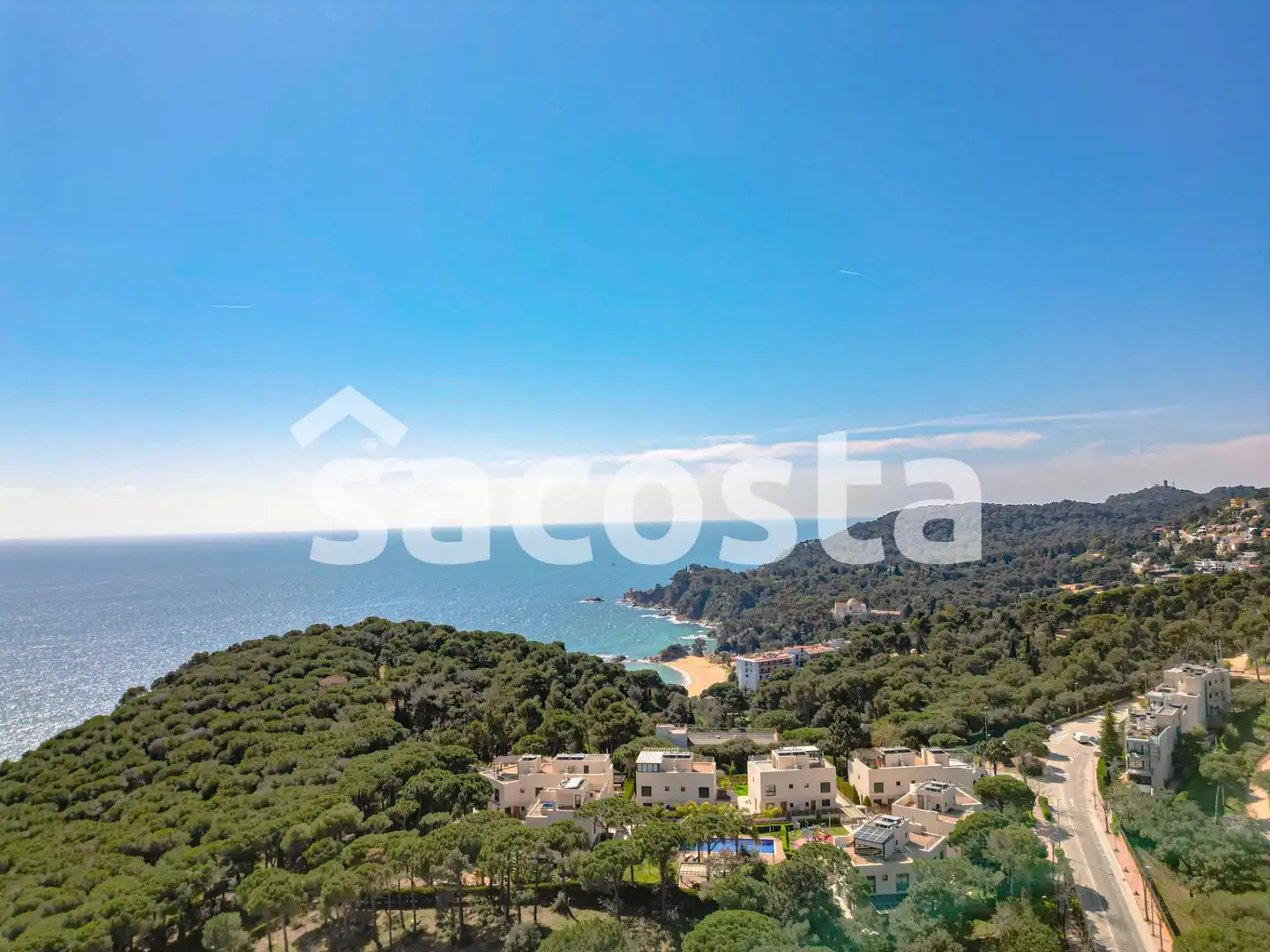 Vista exterior de Casa adosada en venda en Lloret de Mar amb Aire condicionat, Jardí privat i Terrassa