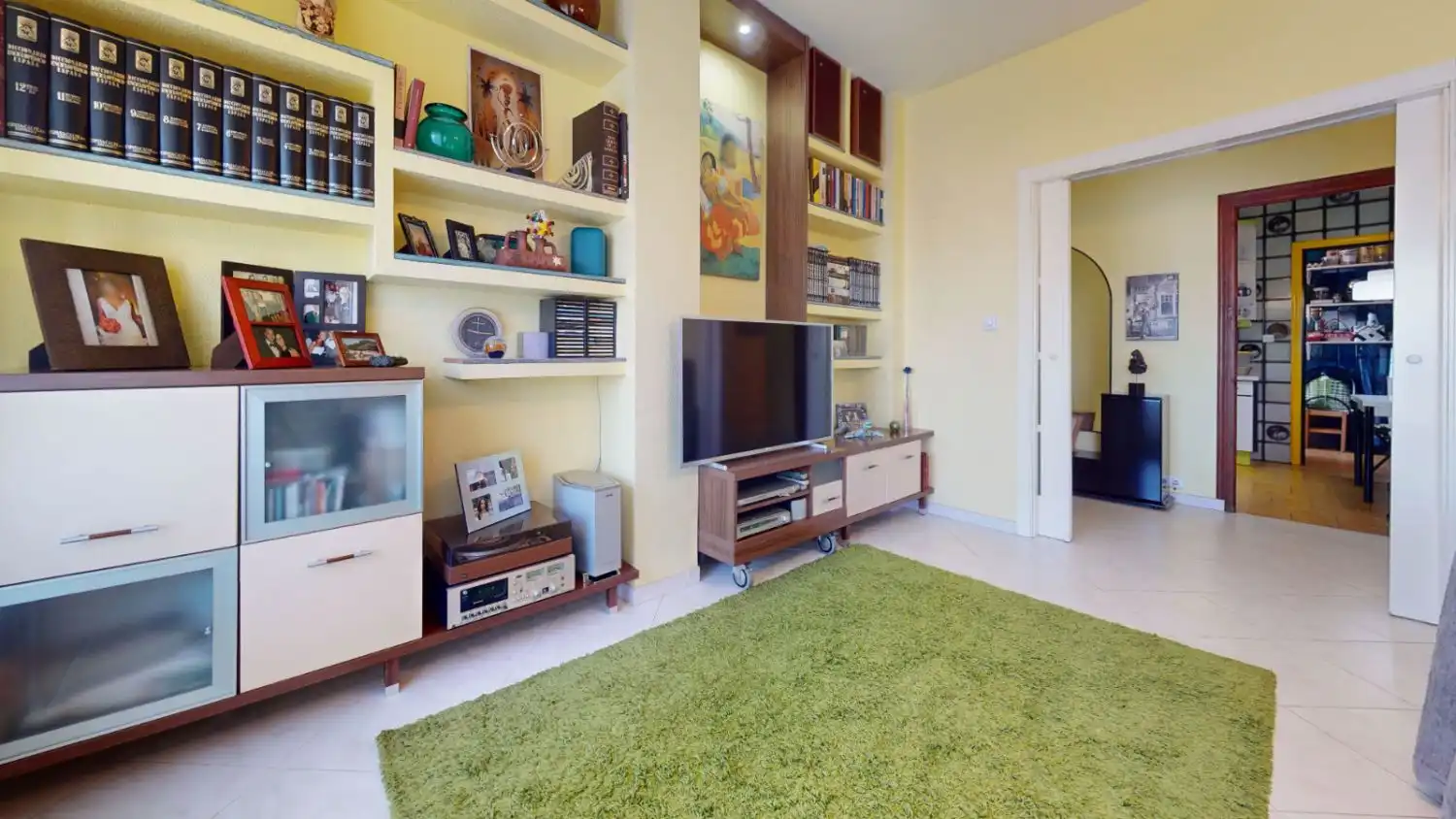 Sala de estar de Piso en venta en Villafranca de los Barros con Aire acondicionado, Terraza y Trastero