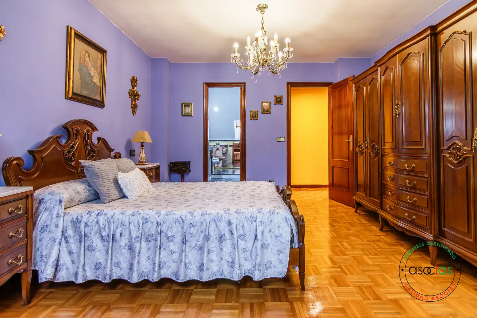 Bedroom of Attic for sale in Lena  with Heating, Parquet flooring and Terrace
