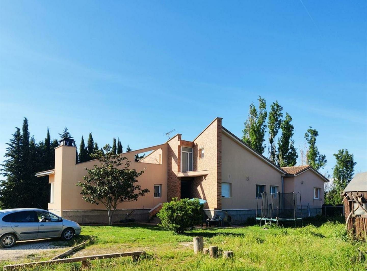 Exterior view of House or chalet for sale in Binéfar  with Air Conditioner, Heating and Private garden