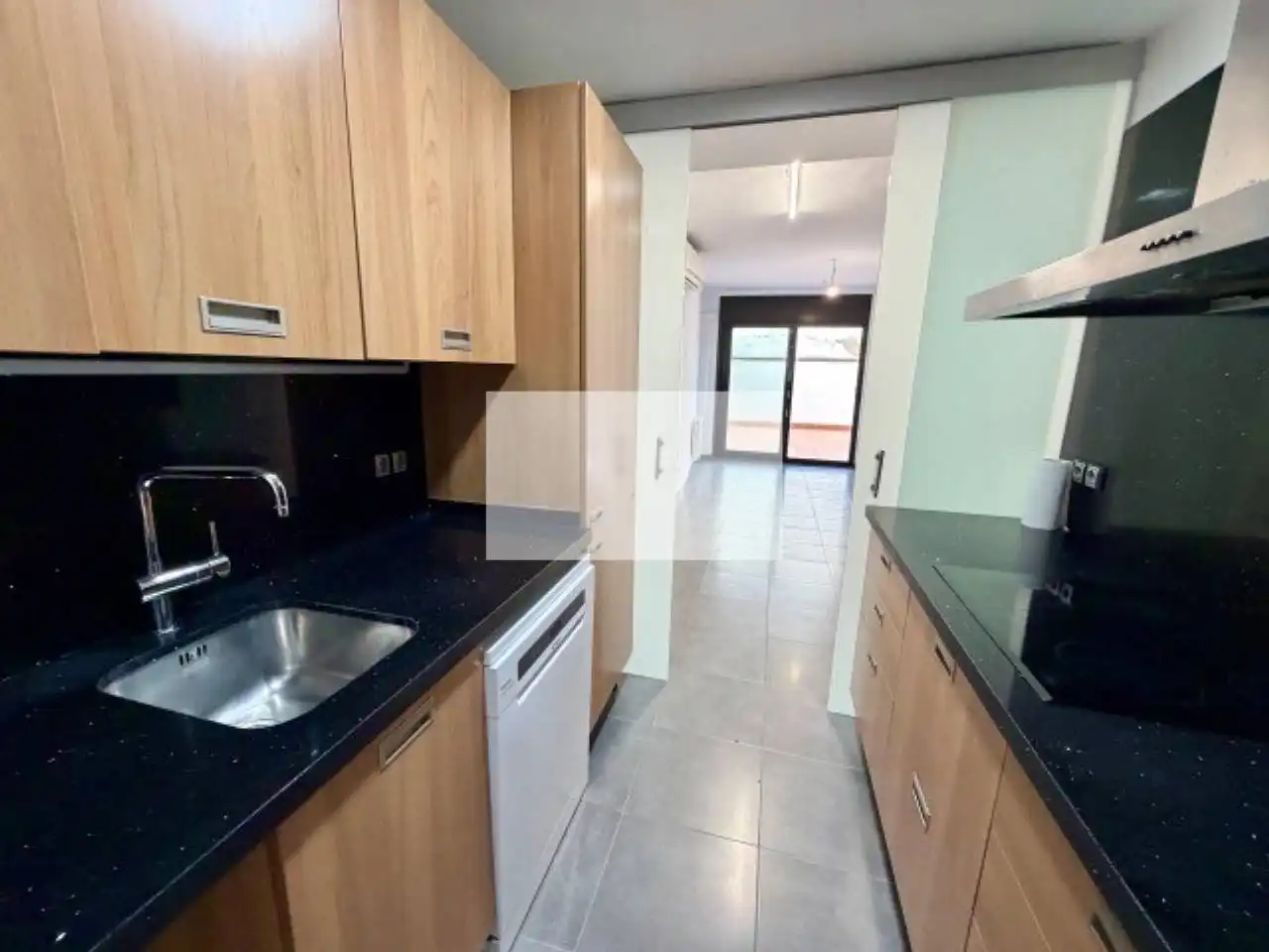 Kitchen of Flat for sale in Sabadell  with Air Conditioner, Heating and Private garden