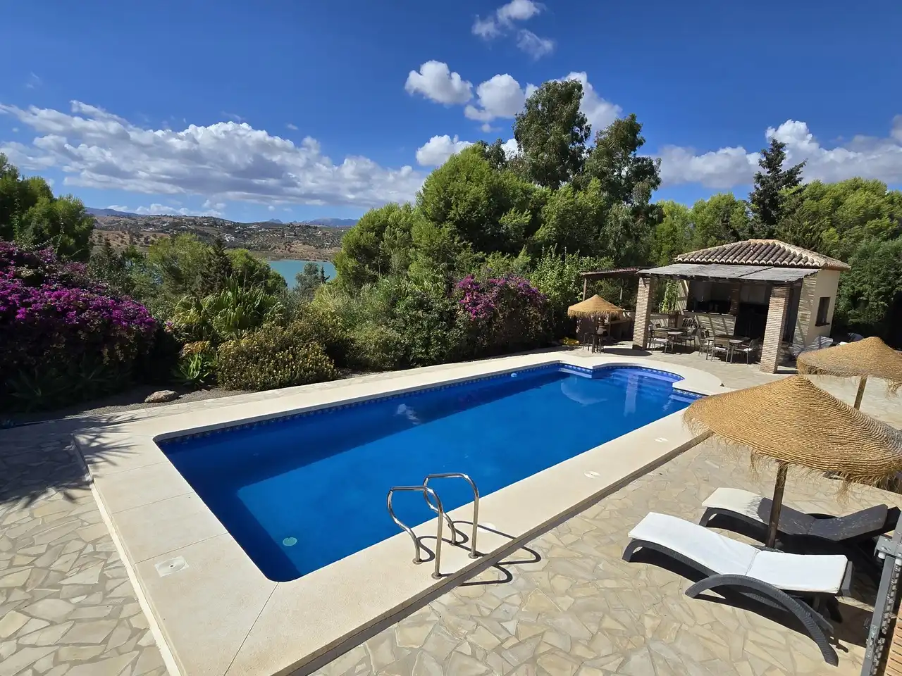 Swimming pool of Houses for sale in Viñuela  with Air Conditioner, Terrace and Swimming Pool