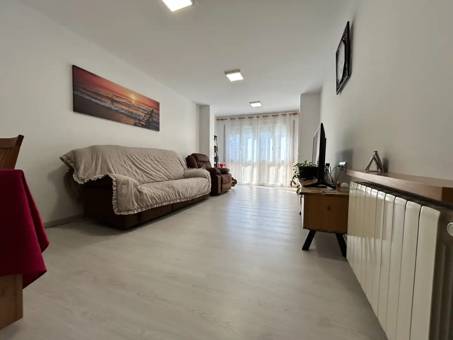 Living room of Flat for sale in Olot  with Heating, Terrace and Balcony