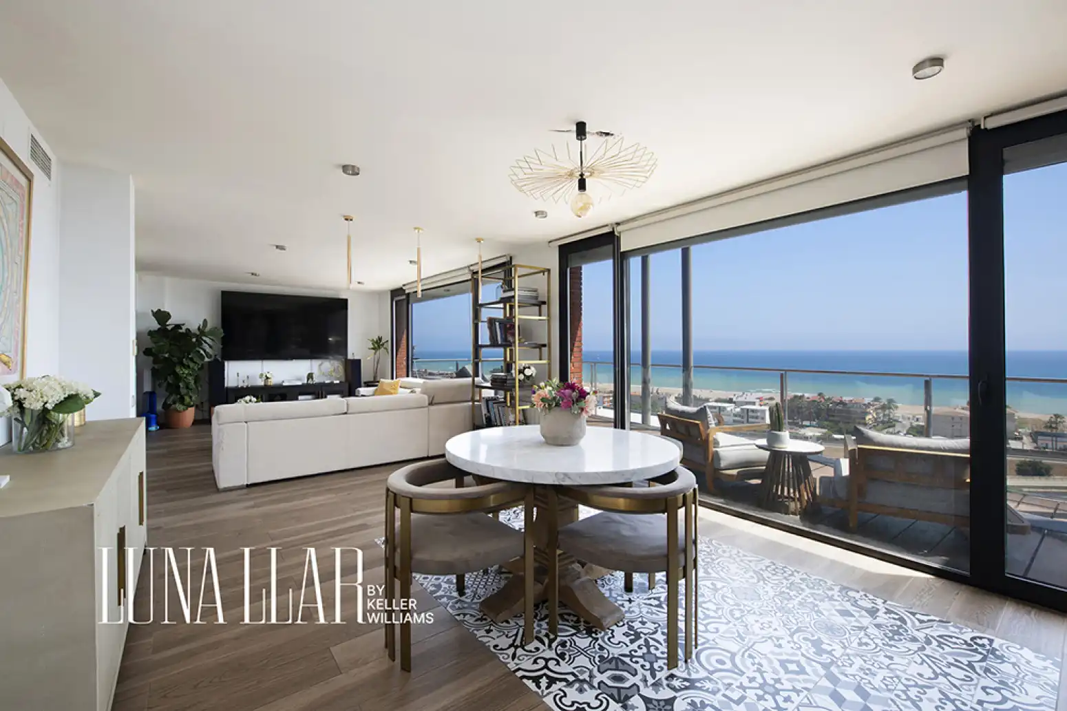 Wohnzimmer von Haus oder Chalet zur Miete in Sitges mit Klimaanlage, Terrasse und Möbliert