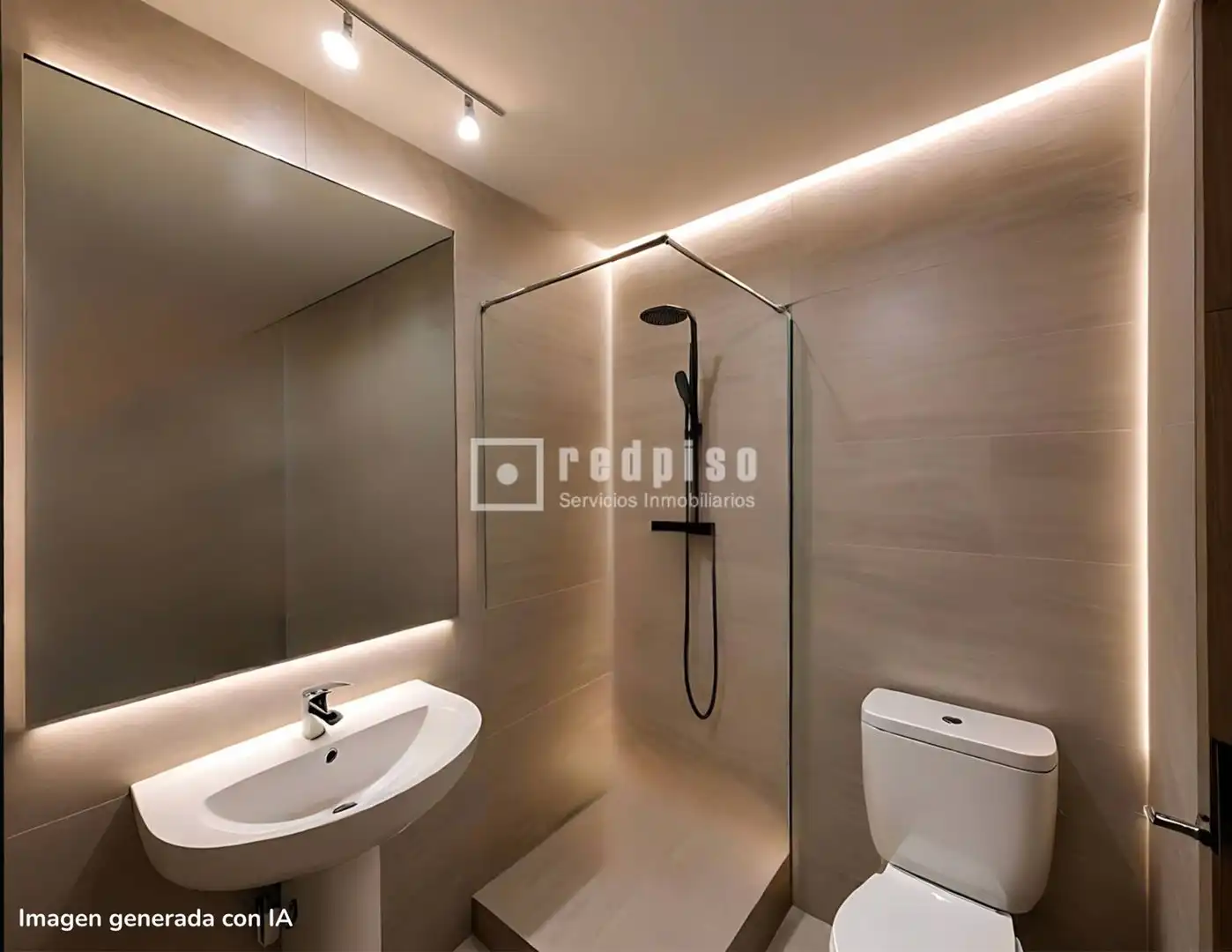 Bathroom of Flat for sale in Madrid  with Heating, Private garden and Parquet flooring