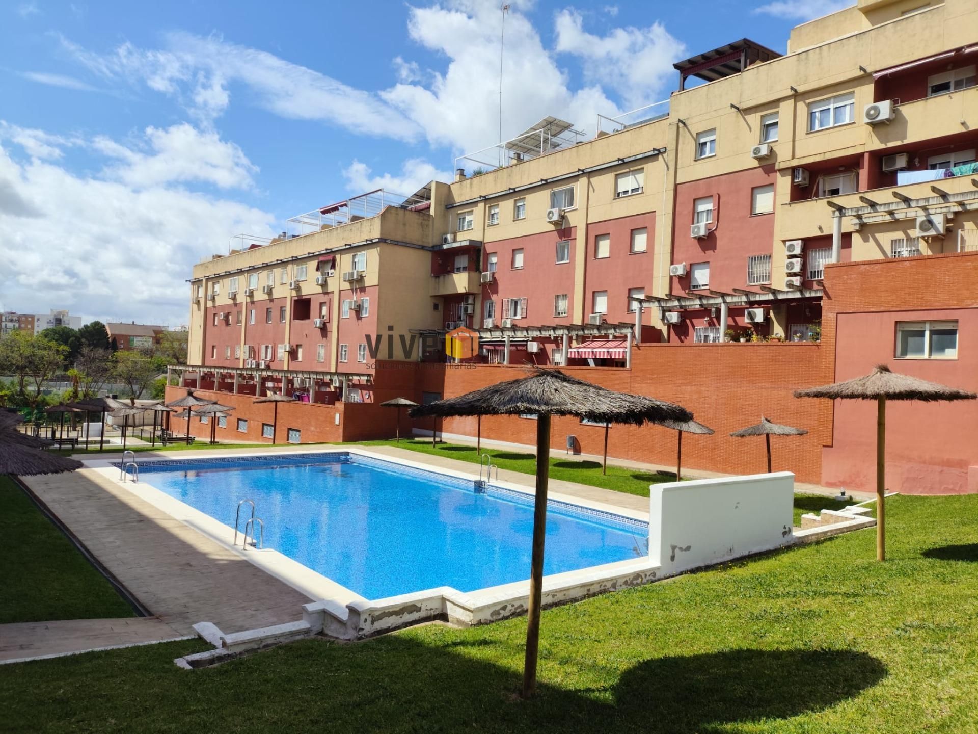 Swimming pool of Flat for sale in San Juan de Aznalfarache  with Private garden, Terrace and Balcony
